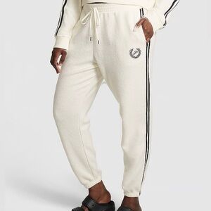 Pink Reverse Fleece Gym Pants Joggers Size XL New High Waist